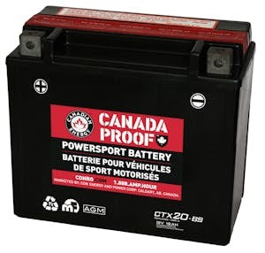 Canada Proof CTX20-BS battery