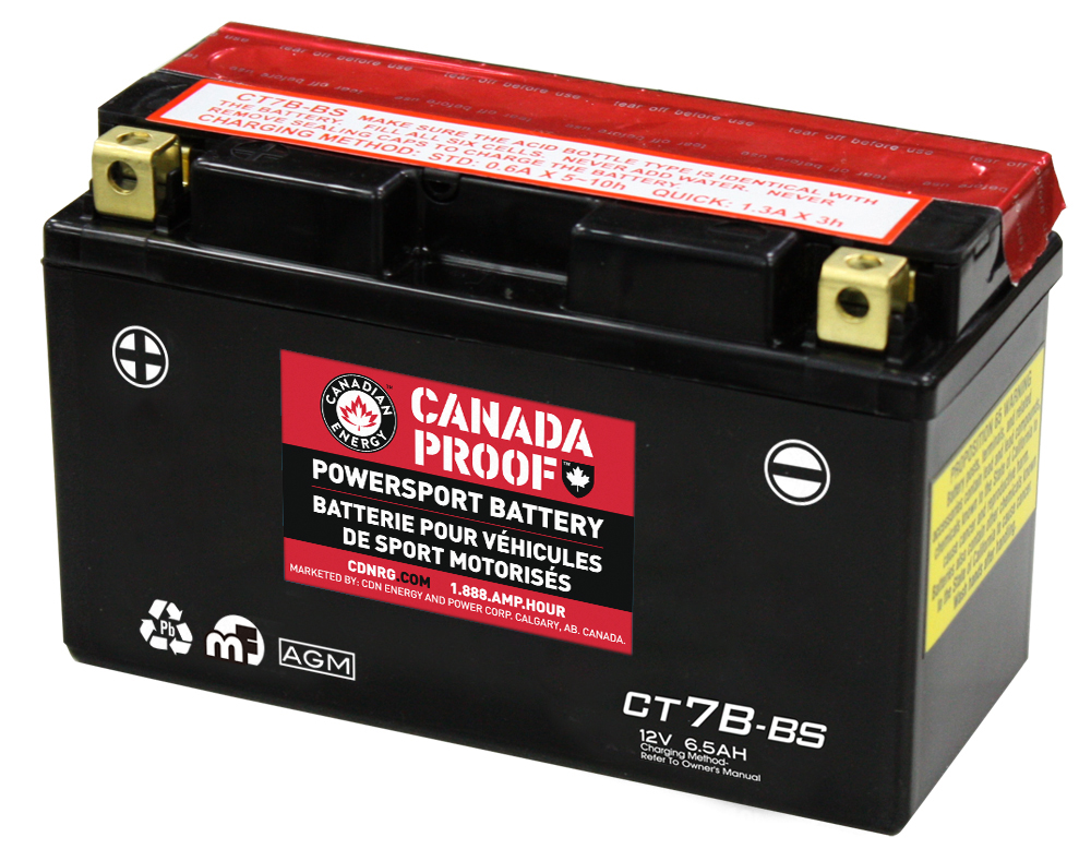 Canada Proof CT7B-BS official front-facing battery photo