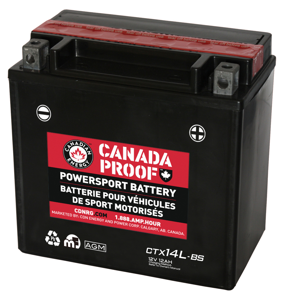 Canada Proof CTX14L-BS official front-facing battery photo