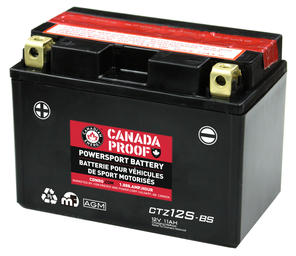 Canada Proof CTZ12S-BS official front-facing battery photo