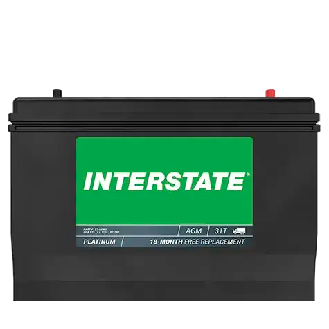 Interstate 31-AGM5 battery front view