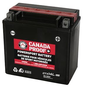 Canada Proof CTX14L-BS battery
