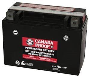 Canada Proof CTX15L-BS battery