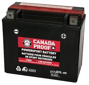 Canada Proof CTX20L-BS battery