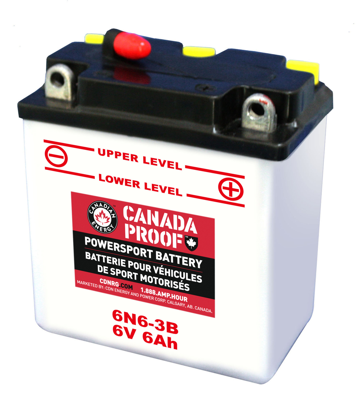 Canada Proof 6N6-3B official front-facing battery photo