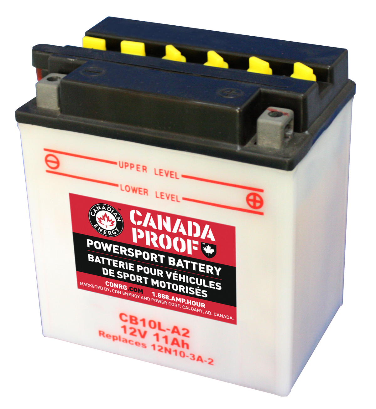 Canada Proof CB10L-A2 official front-facing battery photo