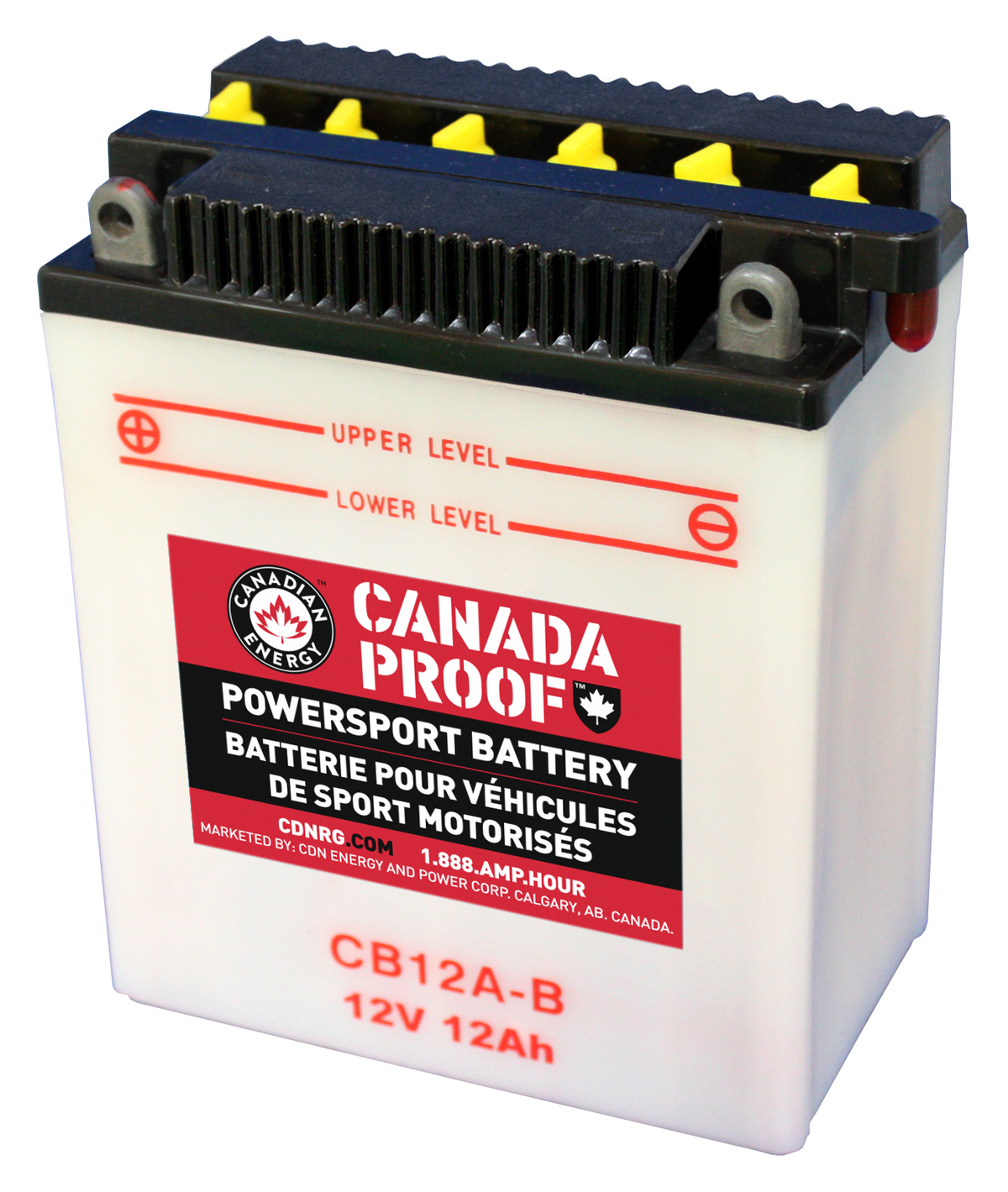 Canada Proof CB12A-B official front-facing battery photo