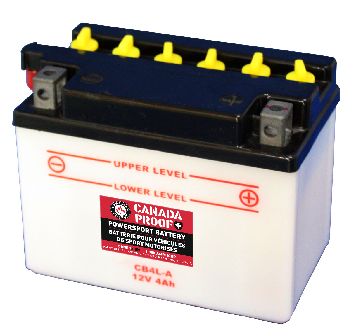 Canada Proof CB4L-A official front-facing battery photo