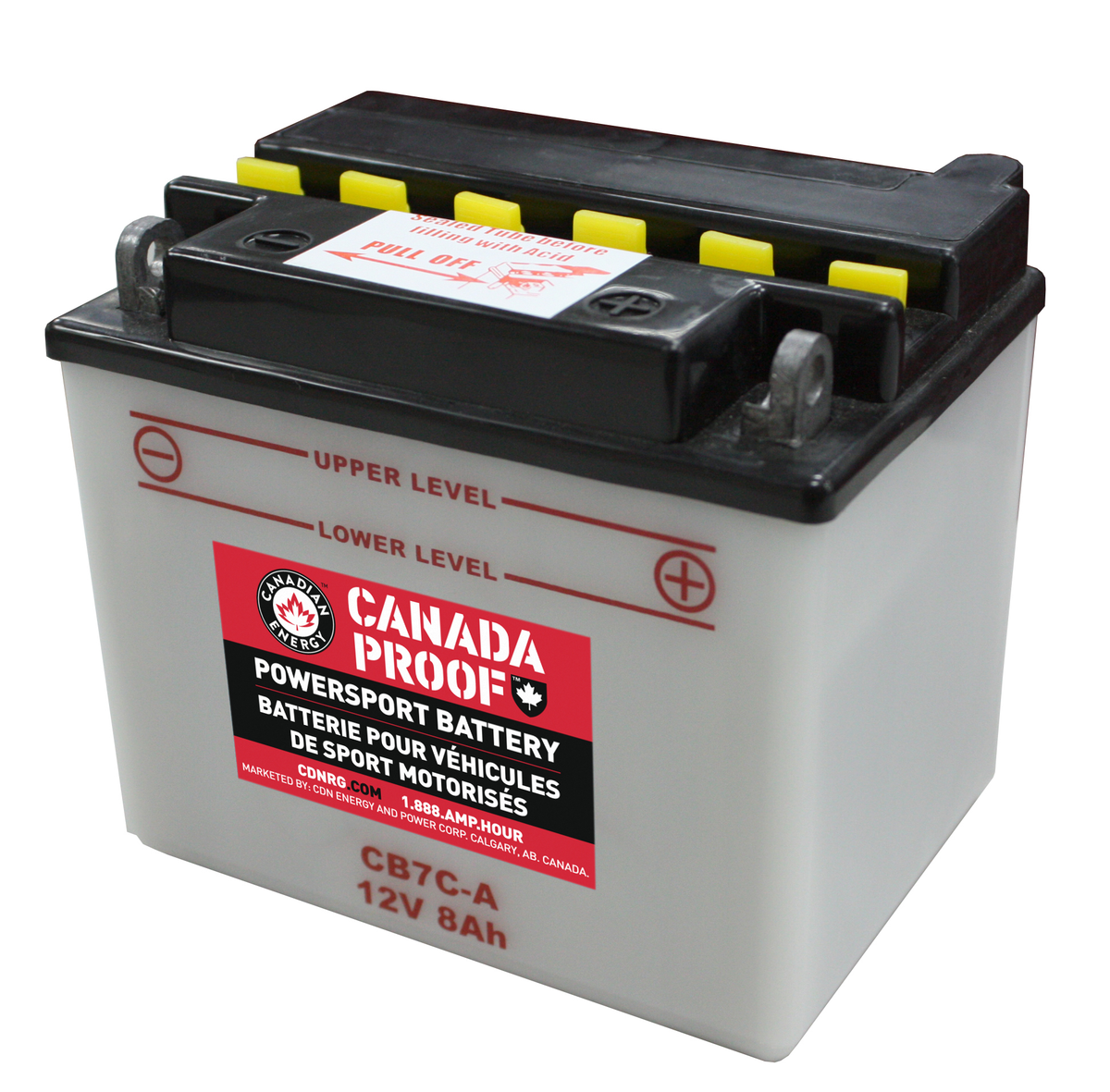 Canada Proof CB7C-A official front-facing battery photo