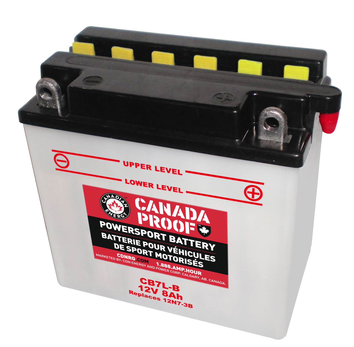 Canada Proof CB7L-B official front-facing battery photo