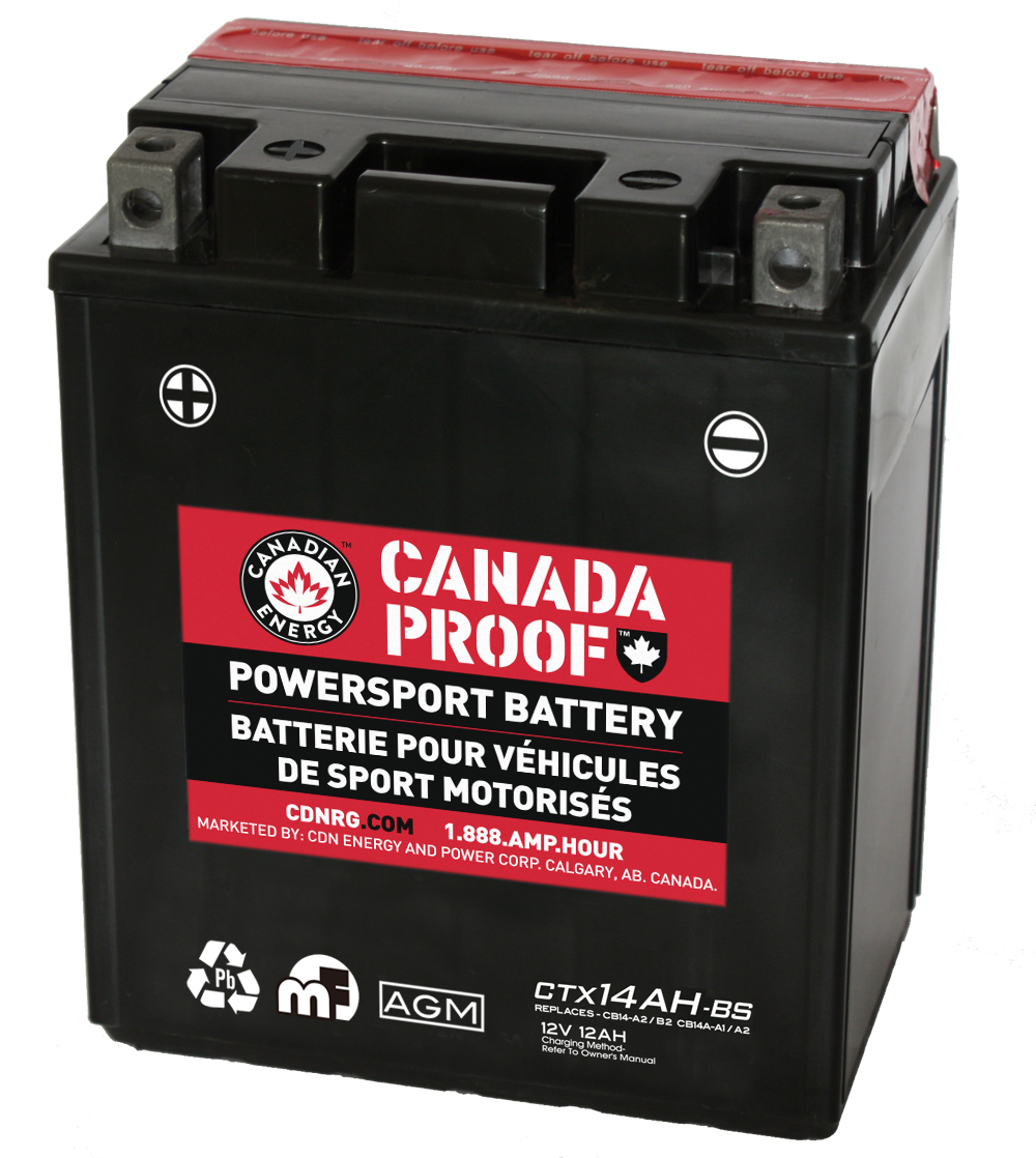 Canada Proof CTX14AH-BS official front-facing battery photo