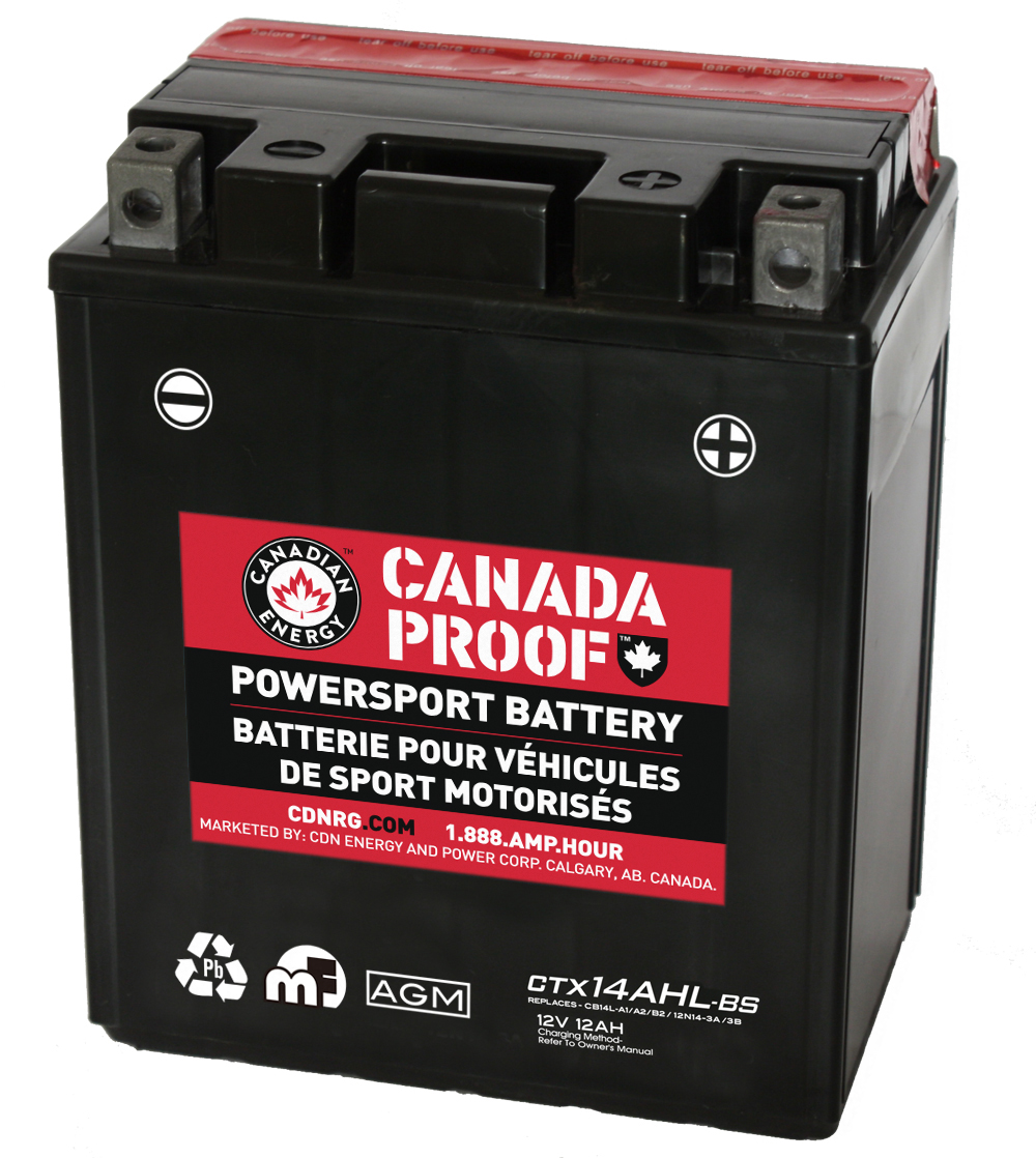 Canada Proof CTX14AHL-BS official front-facing battery photo