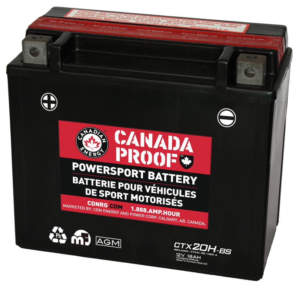 Canada Proof CTX20H-BS official front-facing battery photo