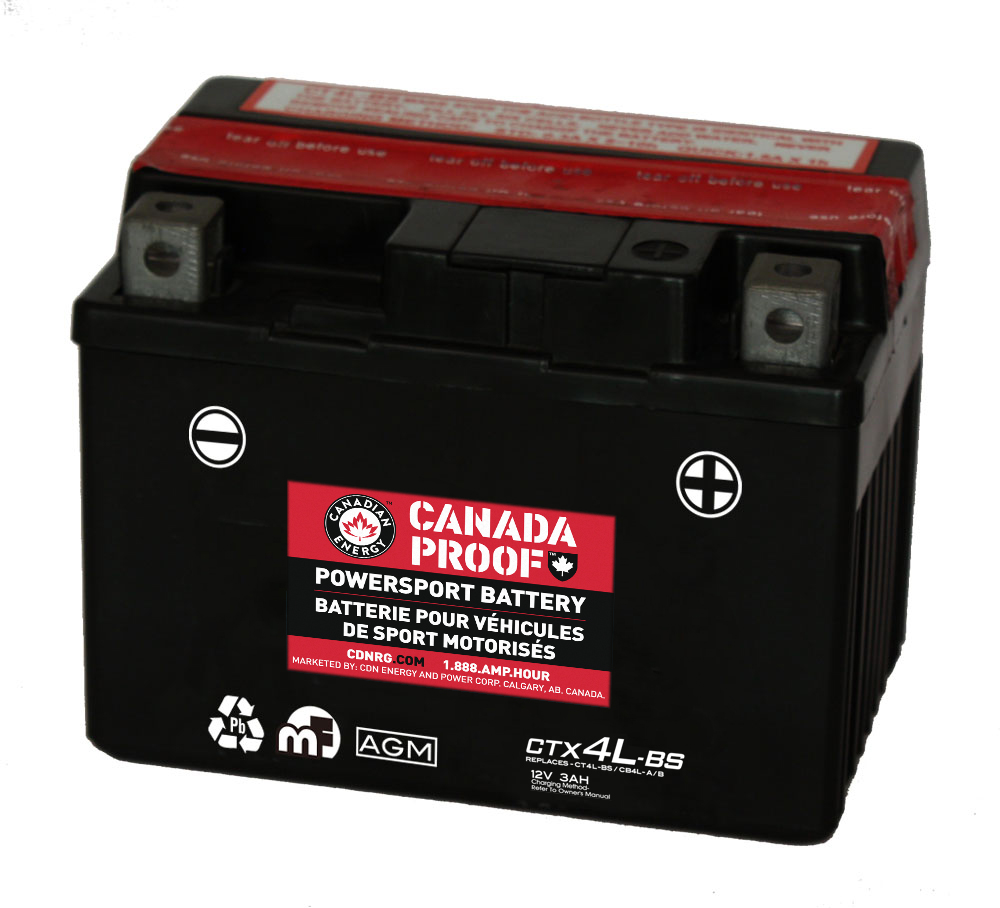 Canada Proof CTX4L-BS official front-facing battery photo