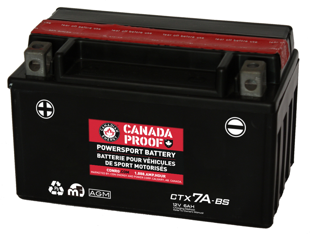 Canada Proof CTX7A-BS official front-facing battery photo