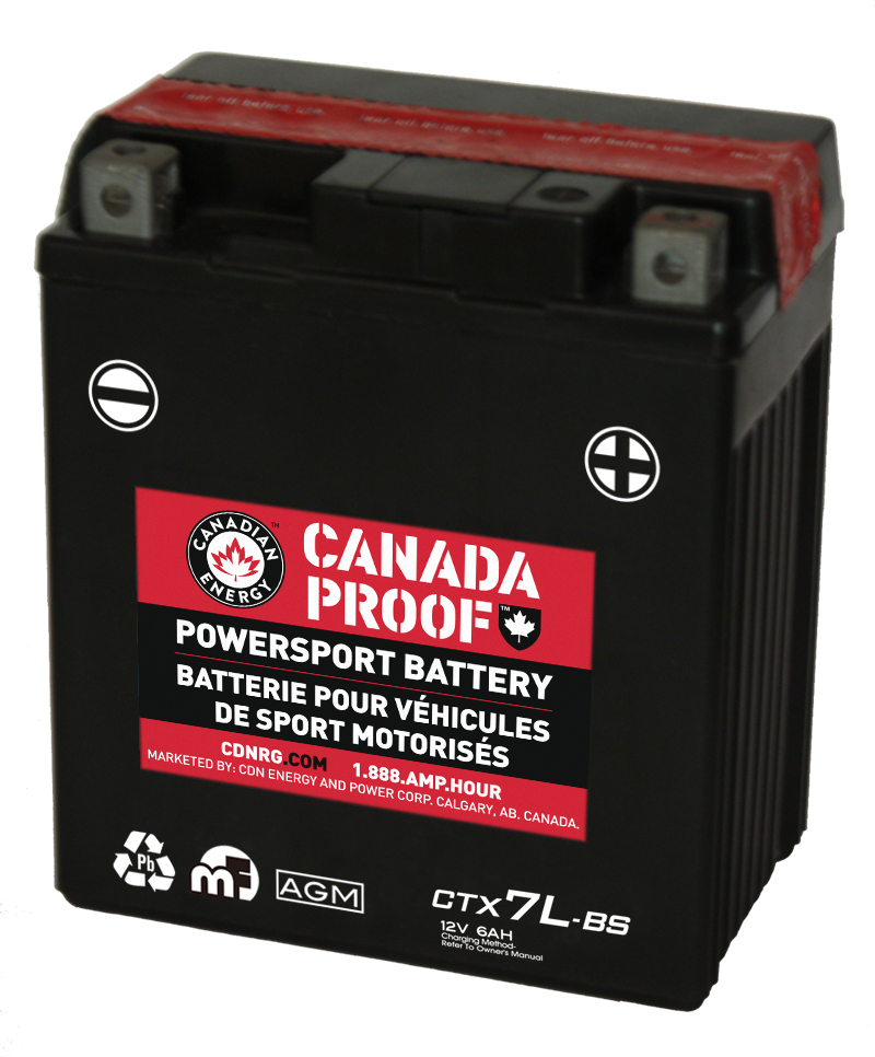 Canada Proof CTX7L-BS official front-facing battery photo