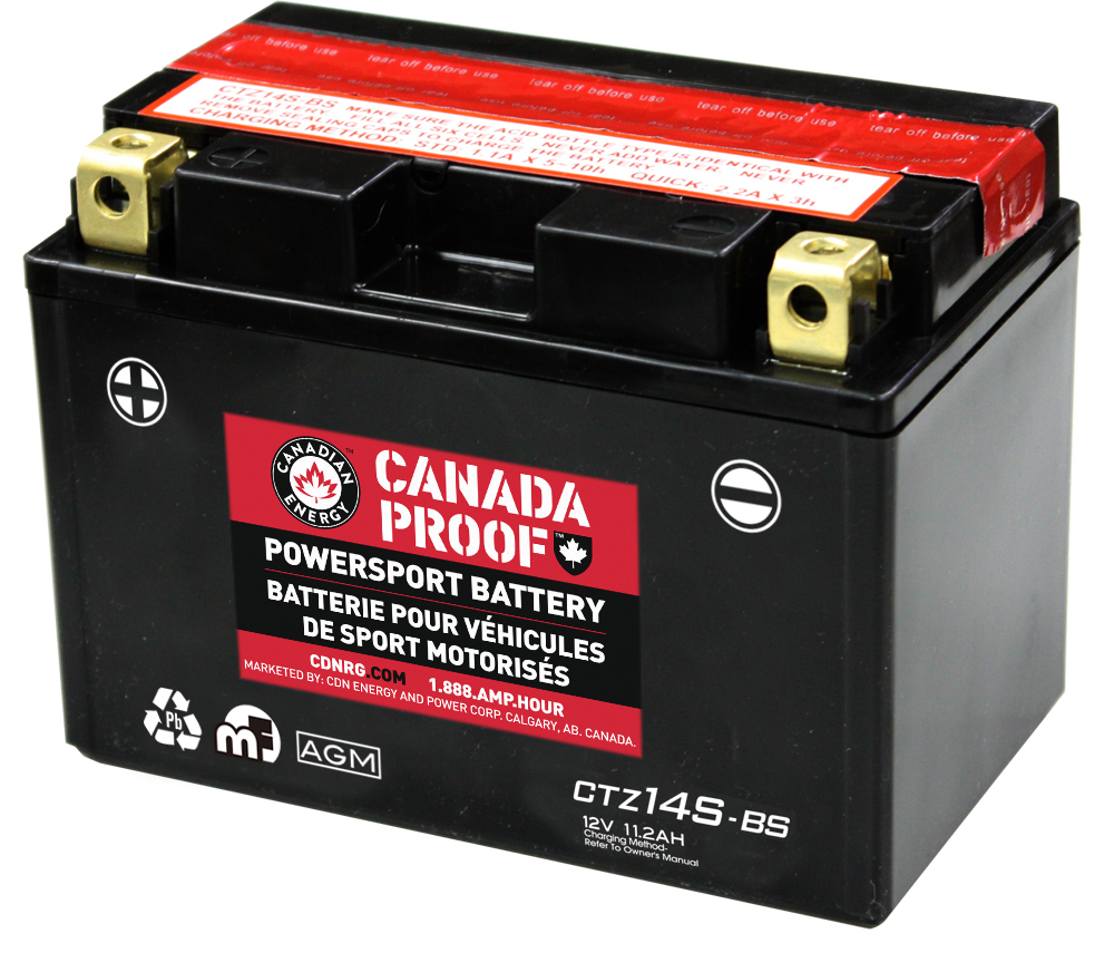 Canada Proof CTZ14S-BS official front-facing battery photo