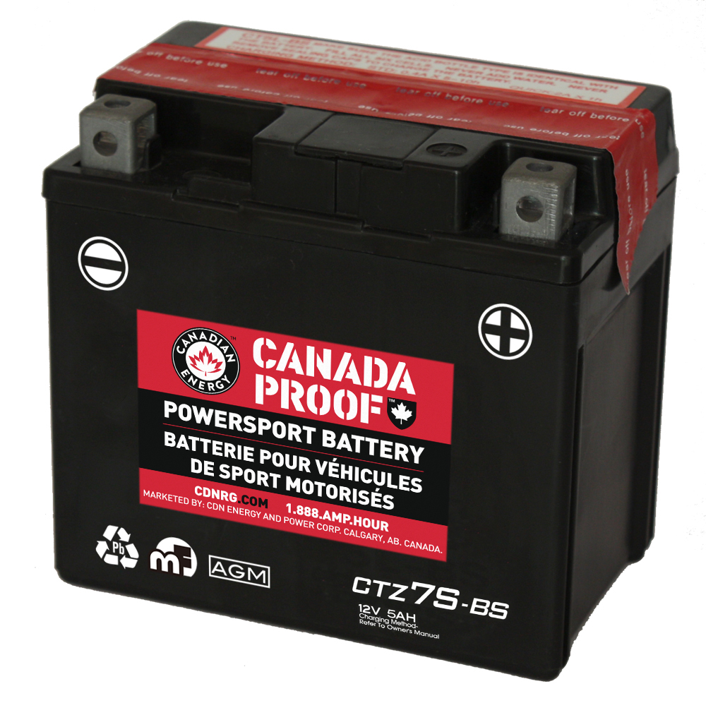 Canada Proof CTZ7S-BS official front-facing battery photo