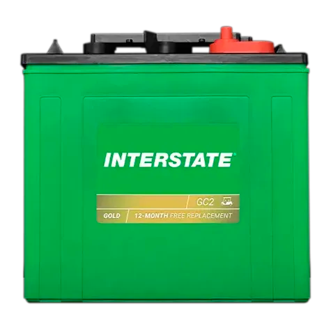 Interstate GC2-ECL-UTL battery front view