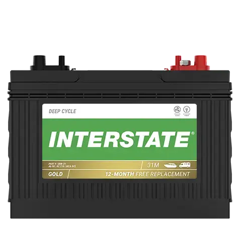 Interstate SRM-31 battery front view
